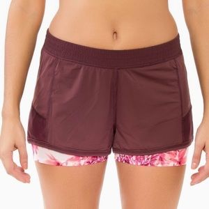 Body Glove Gaia Tinta Barroca Shorts Burgundy, Size L